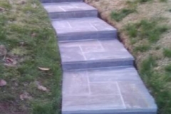 Slate Walkway, Steps, & Wrought Iron Railing in Silver Spring Maryland