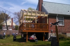 Roof Constucted over existing deck in Rosedale Maryland