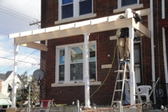 Framed up front porch washington dc