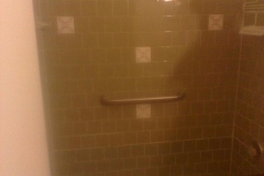 Green tile shower modification