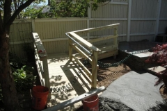 ramp and concrete walkway