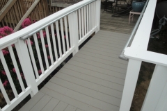 Composite railing & flooring on ramp