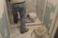 Marble bathroom Project Virginia