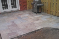 Stone patio and walkway