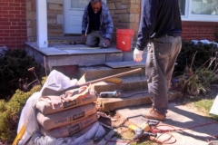 Slate Walkway, Steps, & Wrought Iron Railing in Silver Spring Maryland