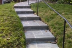 Slate Walkway, Steps, & Wrought Iron Railing in Silver Spring, Marylan